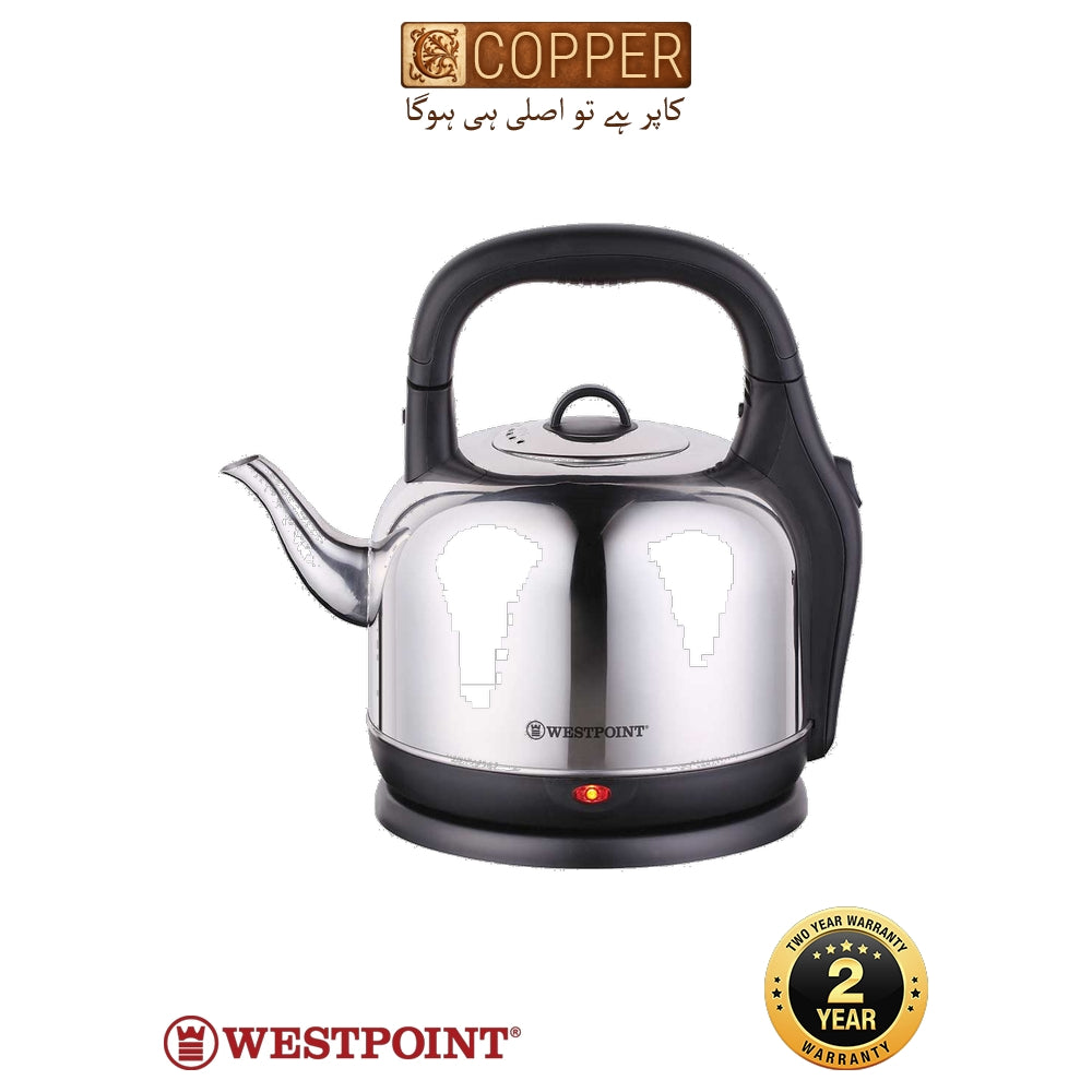 Westpoint - Professional Cordless Electric Kettle - WF-6178C - Brushed Stainless Steel - 2200 Watts - 1.7 Litre - Strix Controller Thermostat
