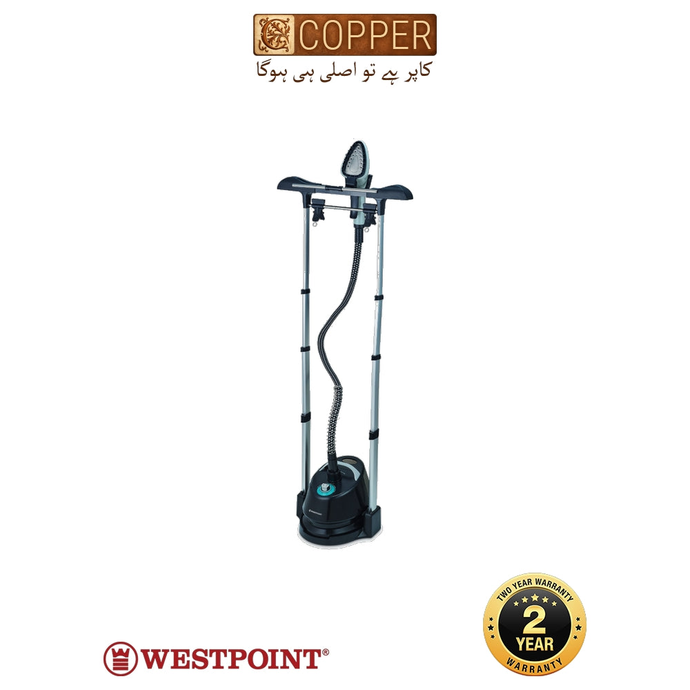 Westpoint Garment Steamer WF-1156 - 1580W Professional Garment Steamer - 1350ml Water Tank Capacity - 4 Steam Levels - Detachable Base