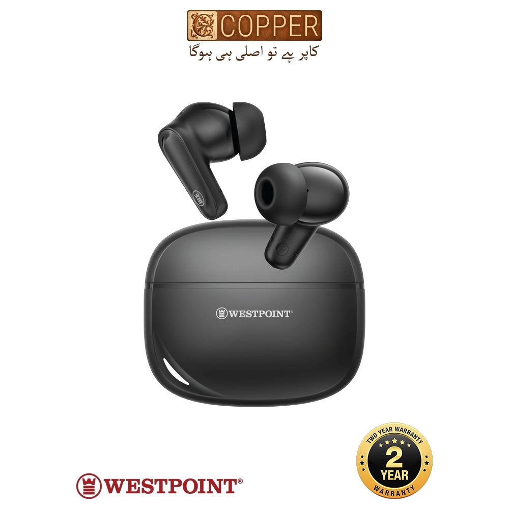 Westpoint WP-130 TWS Wireless Earbuds – Low Latency & High-Fidelity Bass