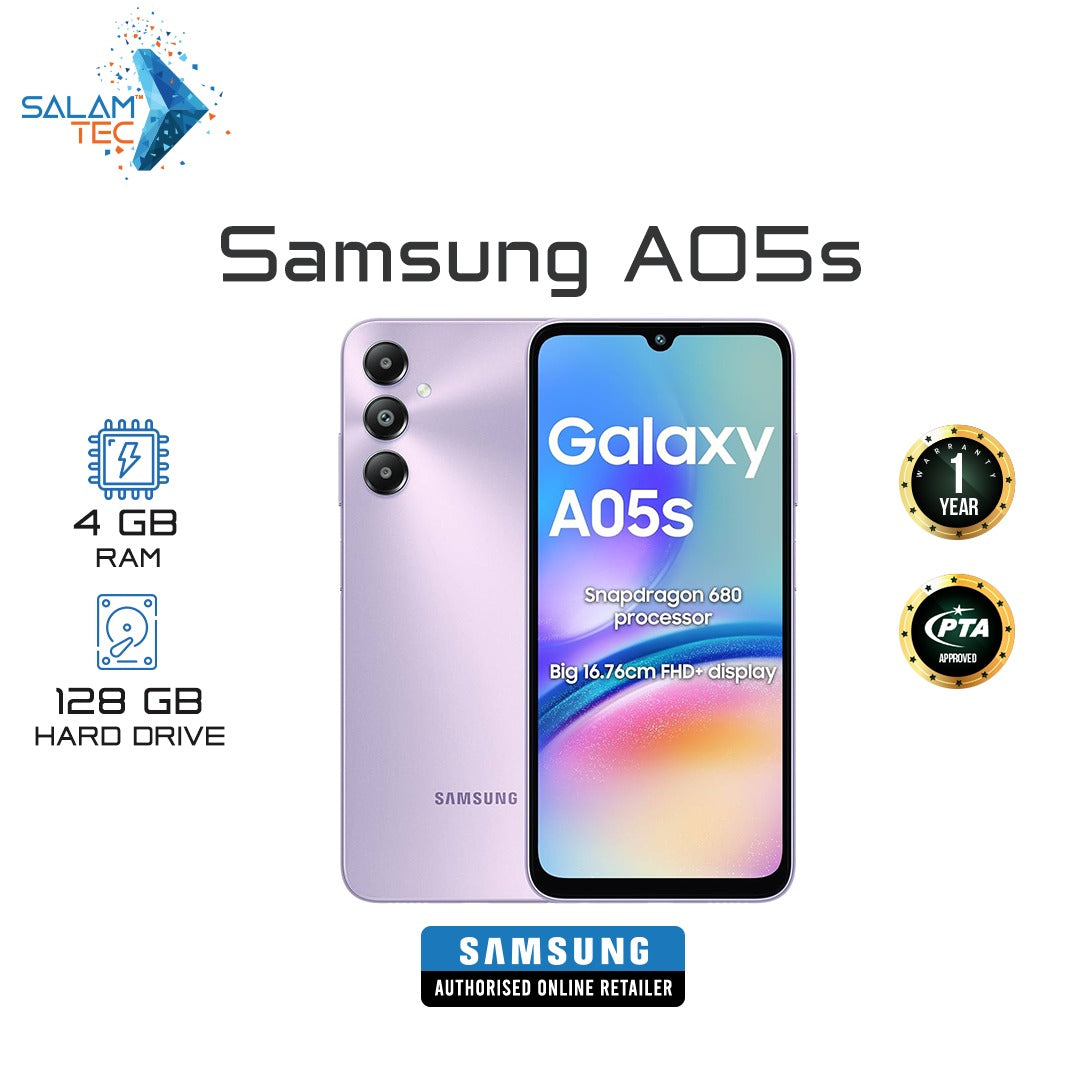 Samsung - Galaxy A05s 6GB - RAM 128 GB - Black | Jodiabaazar.com