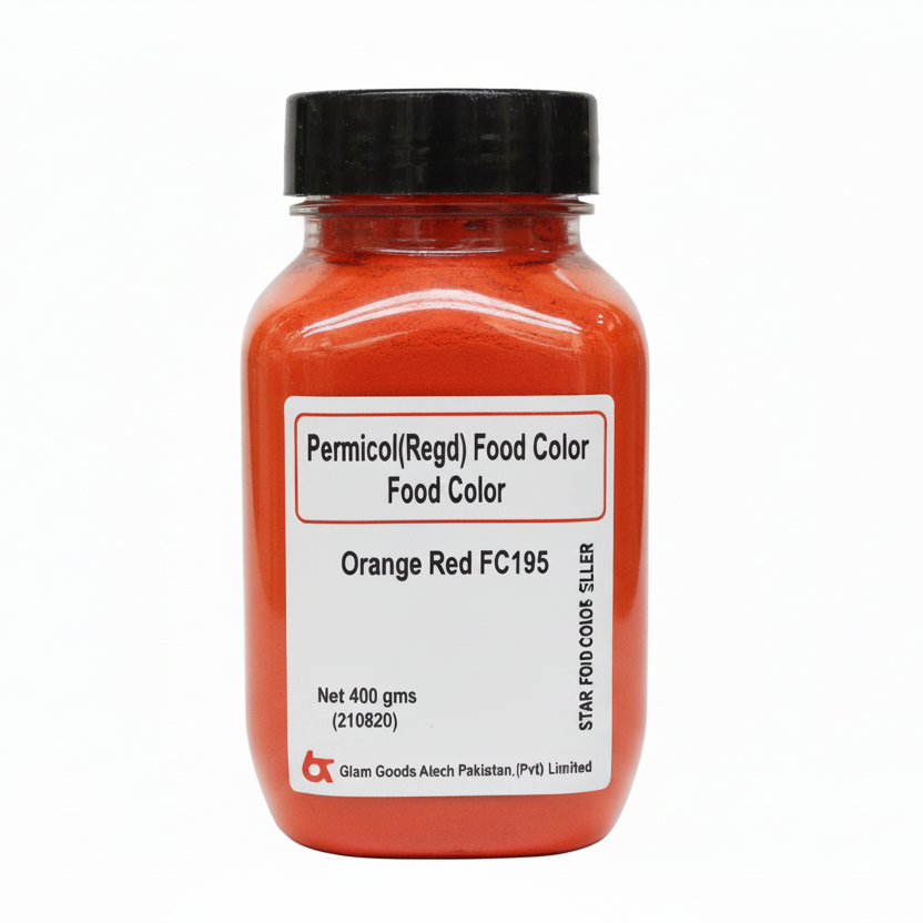 Bush Boake Allen - Orange Red FC195 -Water Soluble Permitted Food Colour