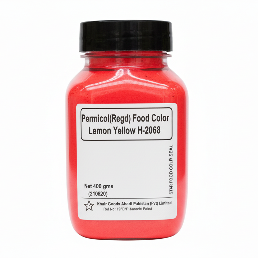 Bush Boake Allen - Lemon Yellow 2068 -Water Soluble Permitted Food Colour