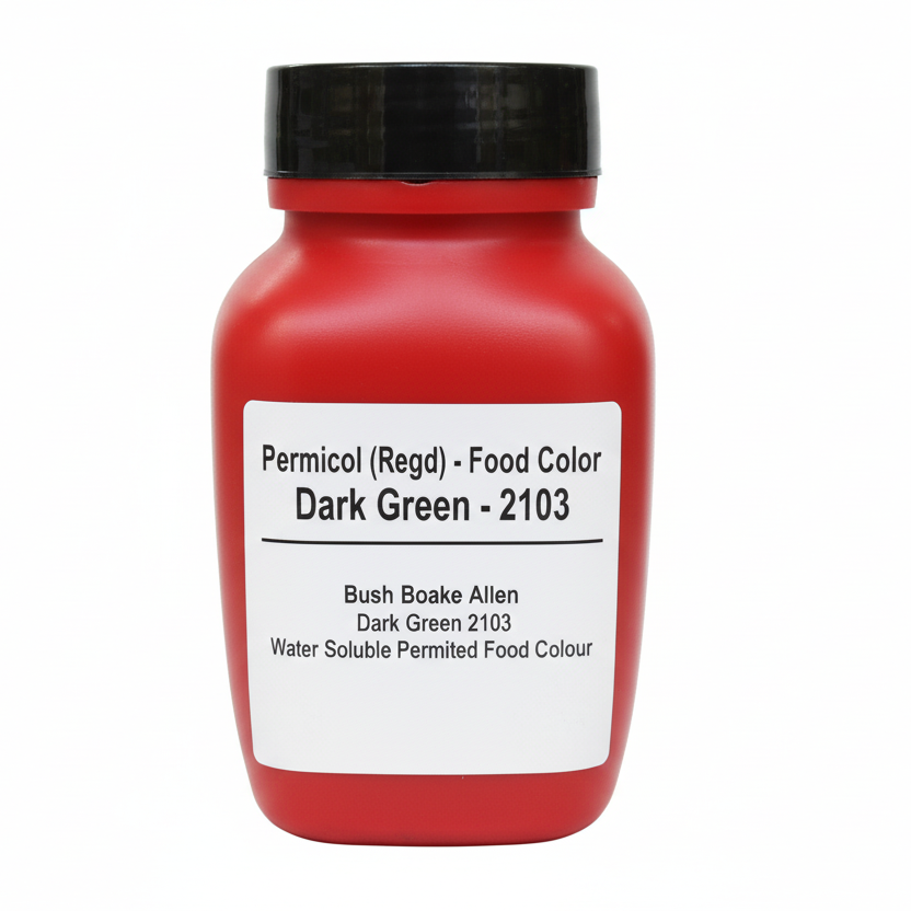 Bush Boake Allen - Dark Green 2103 -Water Soluble Permitted Food Colour