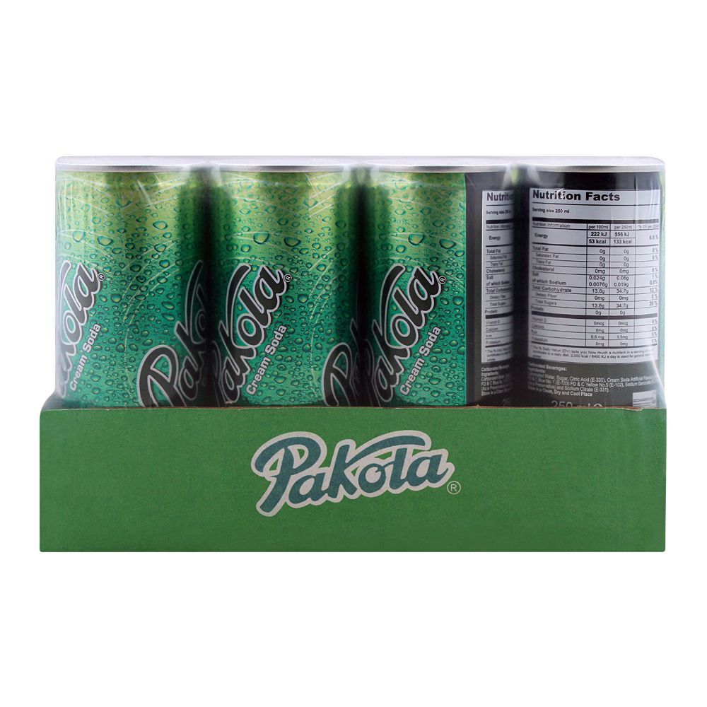 Pakola - Crème Soda-can-250-ML12xcans