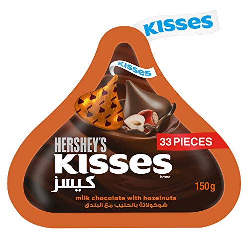 Hershey Kisses Milk Chocolate & Hazelnut 150 gram