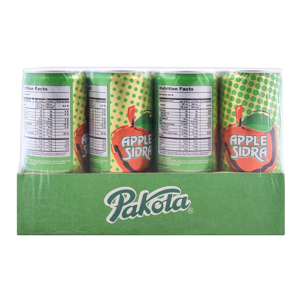 Pakola - Apple-Sidra-can-250-ML- 12xcans