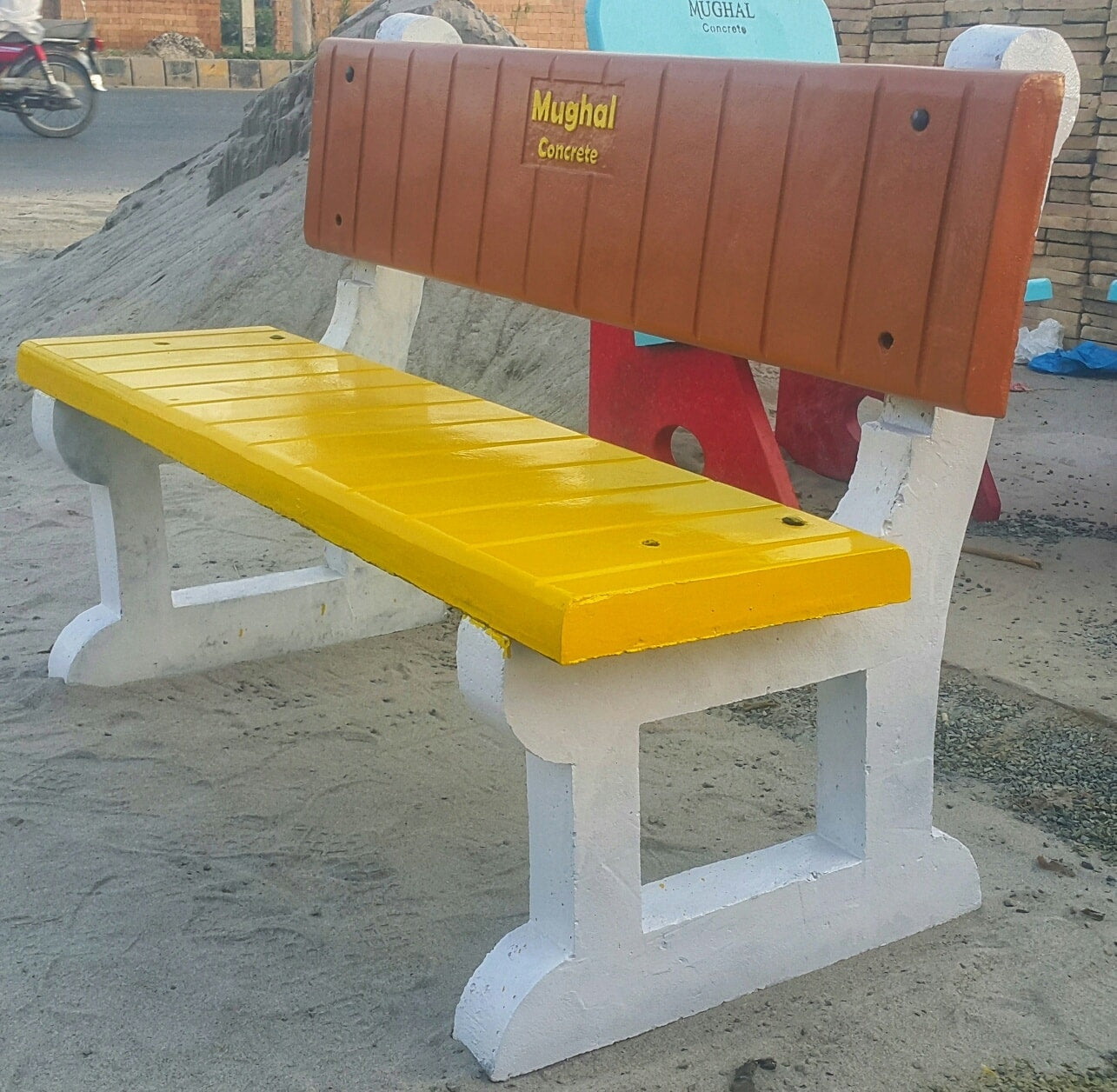 Mughal Concrete - MCGB03 - Concrete Garden Bench - 10 Pcs