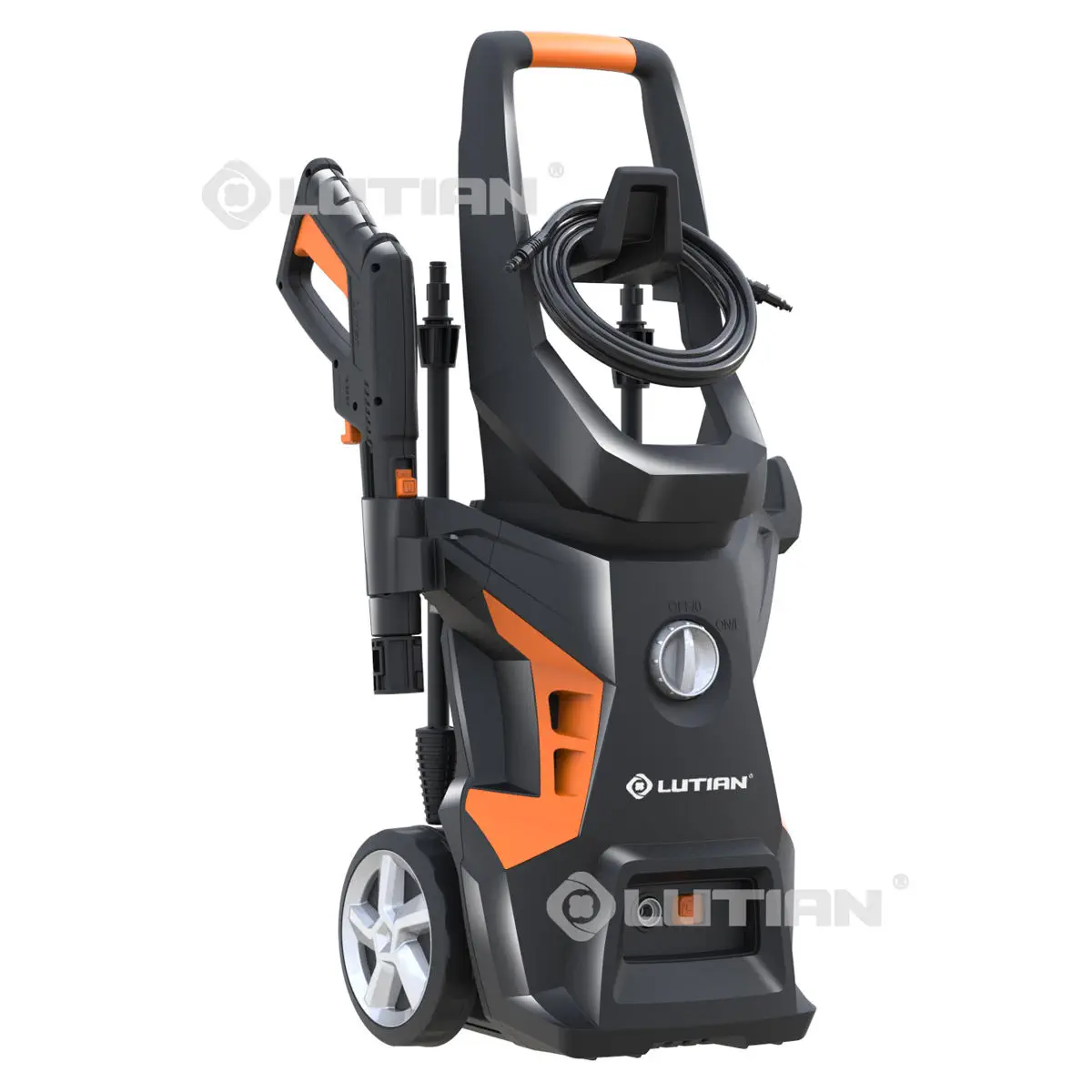LUTIAN - LT506-1800 - High Pressure Washer - 140 Bar 1800 Ws - Built-in Shampoo Tank - Self Priming - Portable