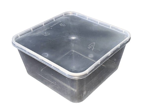 Transparent 500 ml Disposable Plastic Food Container, Box