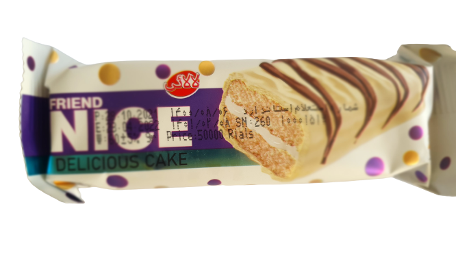 Lalaei - Nice - Delicious - Layer Sponge Cake - With Vanilla Cream & White Coating - Pack of 24