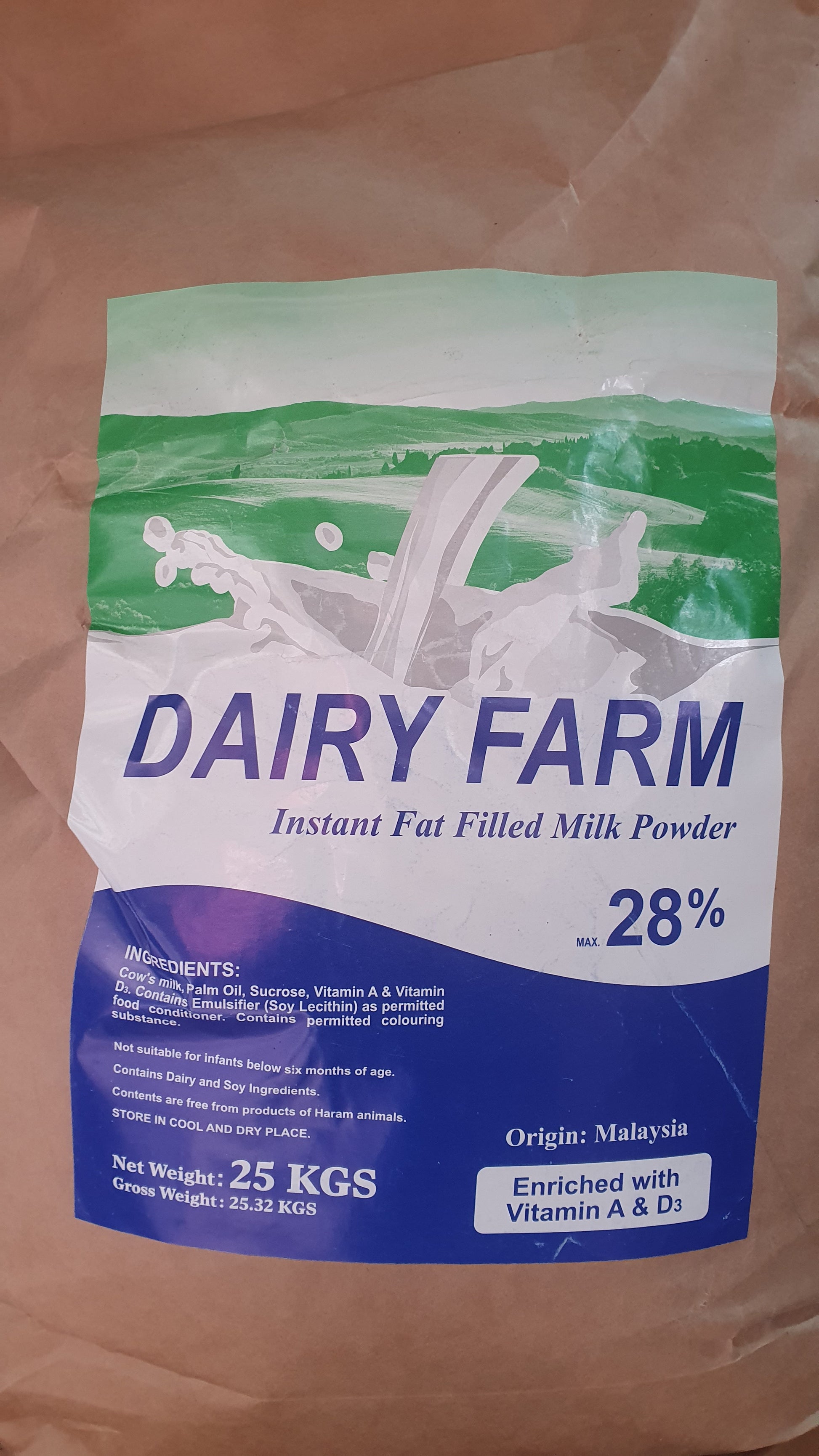Dairy Farm - Instant Fat Filled Milk Powder - 25 KG