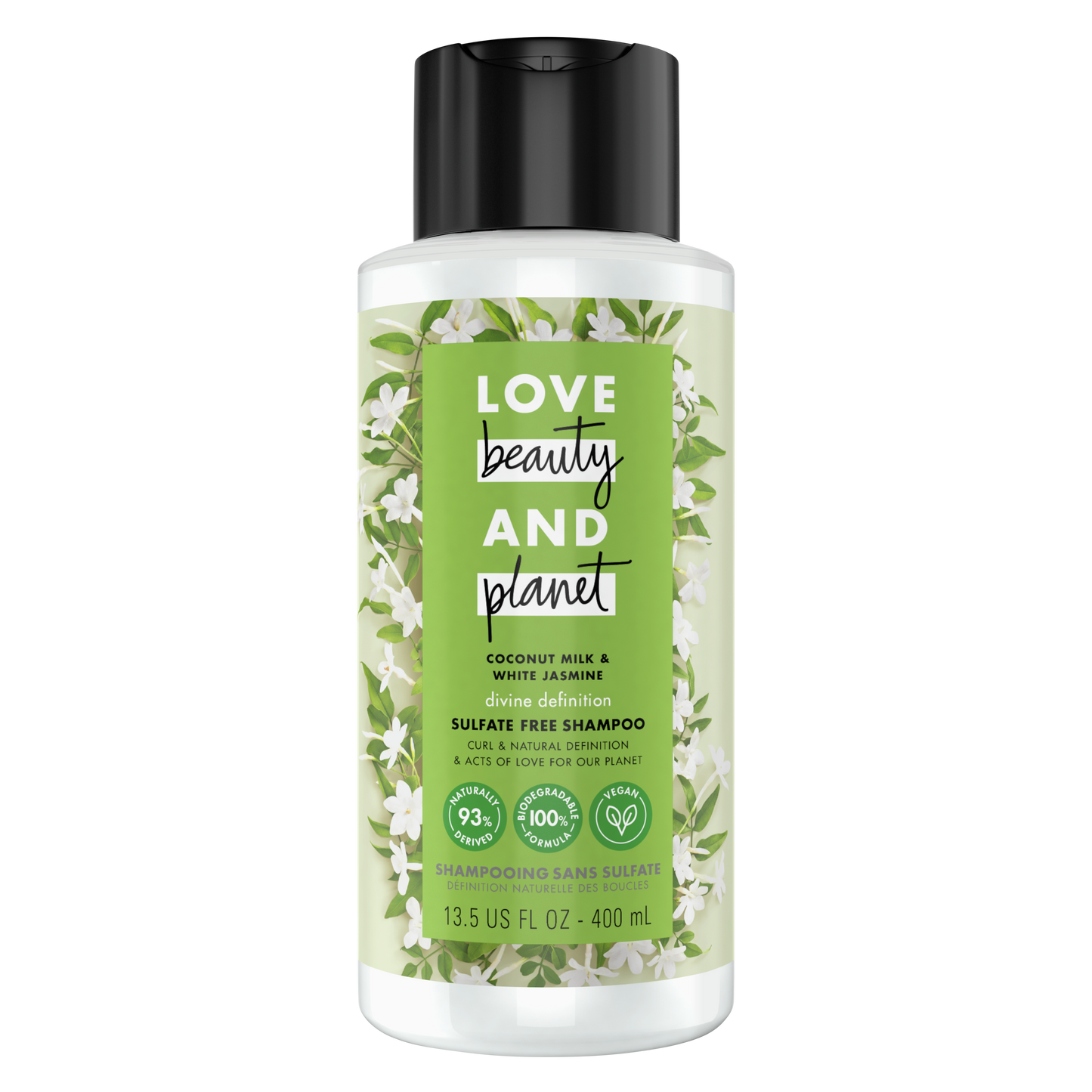 Love, Beauty & Planet - Sulfate Free - Coconut Milk & White Jasmine - Shampoo - 400 ML | Jodiabaazar.com