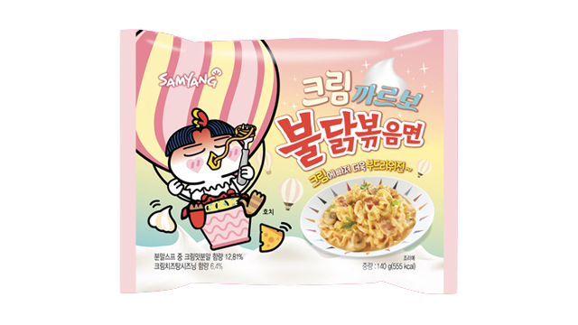 Samyang - Bulduk - Hot Chicken Ramen - Cream Carbonara - Noodles - 140G - Pack of 5