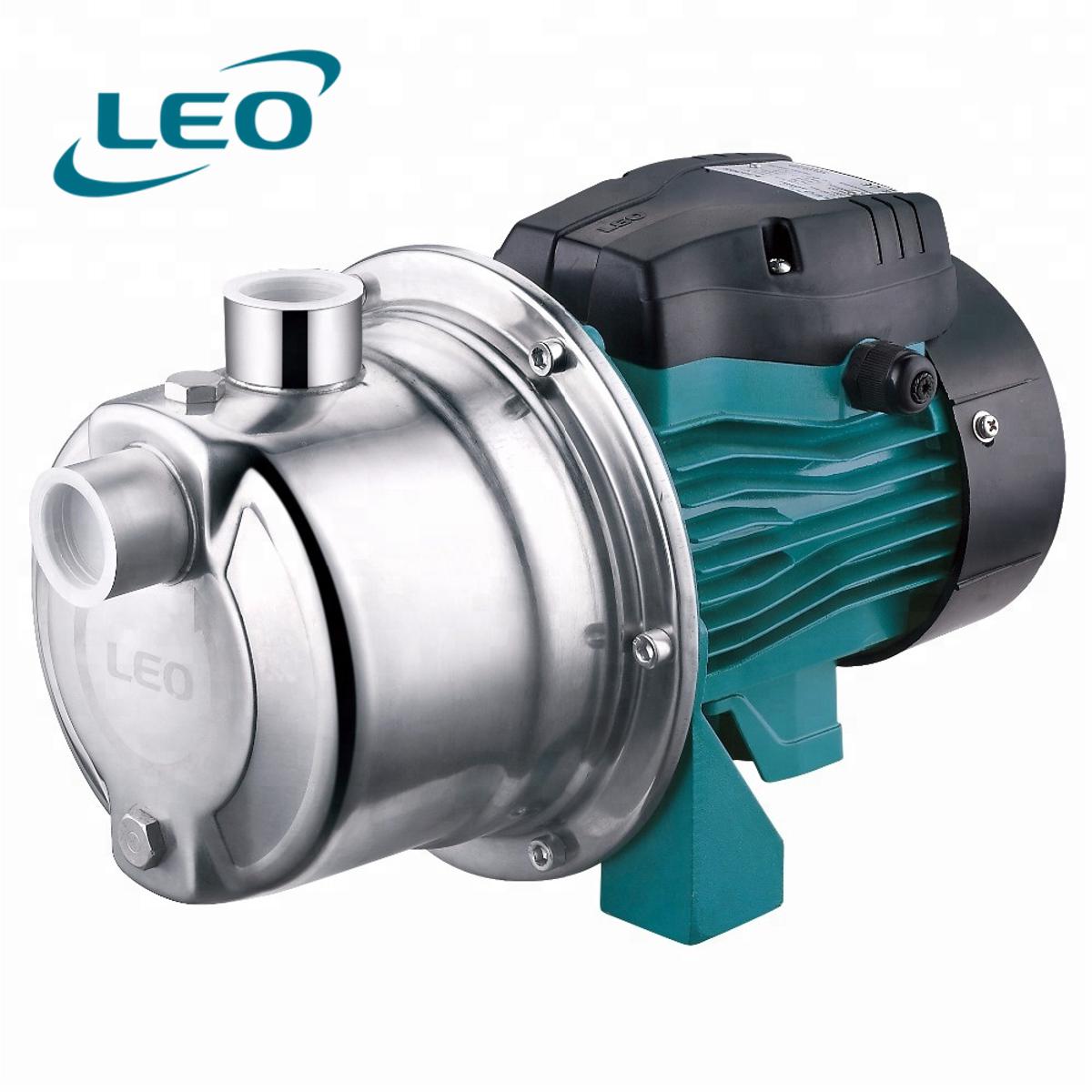 LEO - AJM-75S - 750W - 1.0 HP - Clean Water STAINLES STEEL JET Pump- 180V~220V SINGLE PHASE- SIZE:- 1" X 1" - European STANDARD