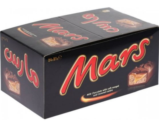 Mars - Chocolate Bar - 51 GM - Full Size Milk Chocolate Mars - 24 count