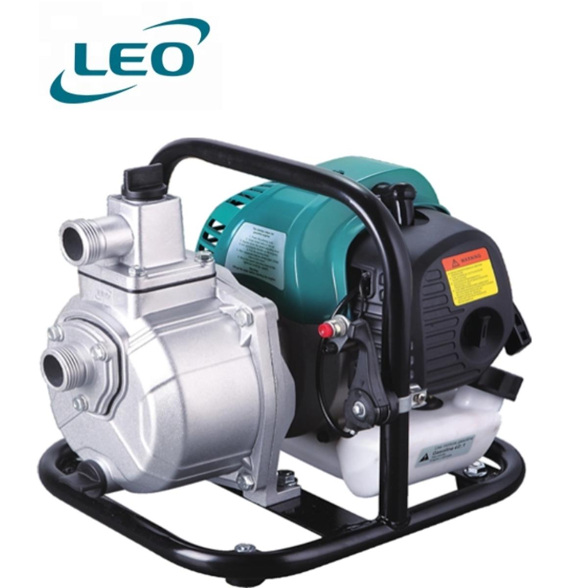 LEO - LGP-10 - 48cc - 1.6 HP 2 STROKE PETROL ENGINE Water Pump SIZE :- 1" x 1" - European STANDARD
