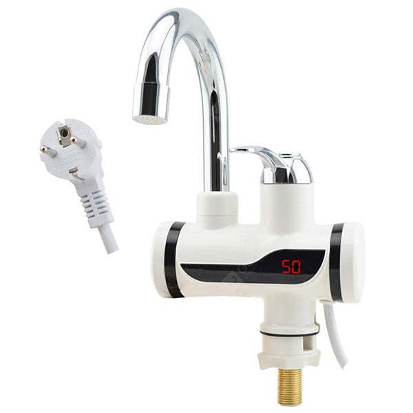 Instant Electric Water Heater Tap with LED Temperature Display - 3000 Watts