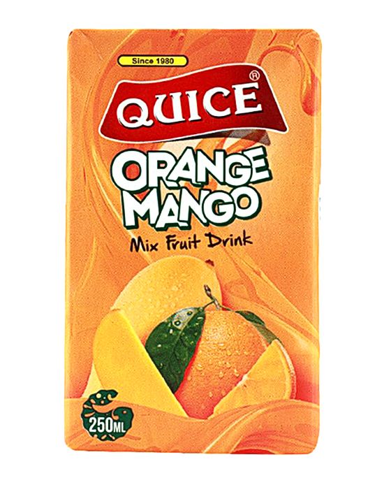 Quice - Orange Mango Fruit Drink - 250 ML - Pack of 36