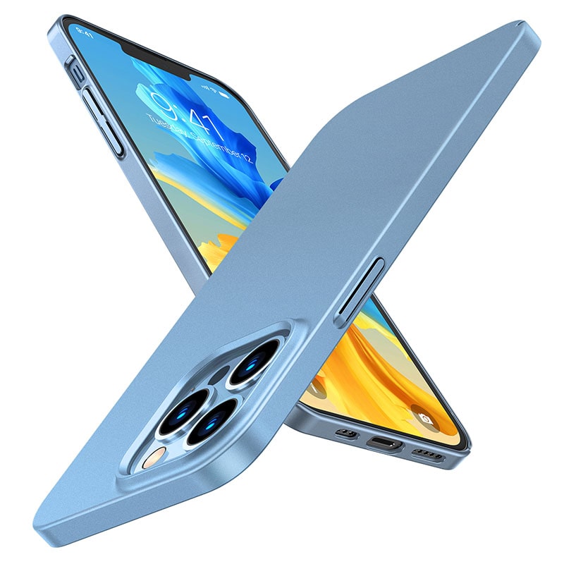  TORRAS Slim Fit compatible para iPhone 13 Pro Max carcasa 6.7  pulgadas, ultra delgado ligero protección completa cubierta de PC duro con  agarre cómodo compatible para iPhone 13 Pro Max teléfono