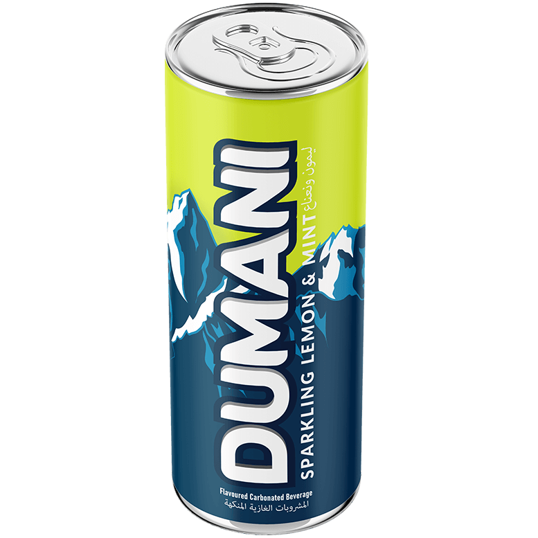 DUMANI - Sparkling Flavored Carbonated Drink - Lemon & Mint - 250 ML - Pack of 24