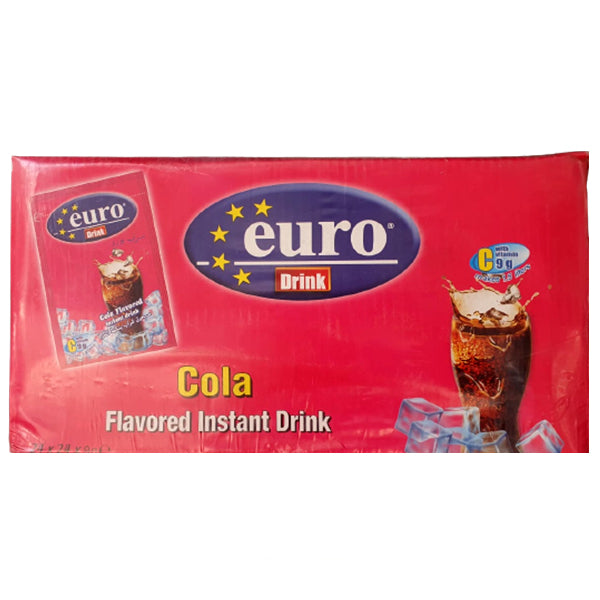 Euro Drink - Instant Powdered Drink - 5 Flavors Available - 24x24x9 gm sachets