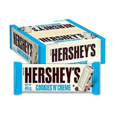 HERSHEY'S COOKIES 'N' CREME - Chocolate Bar - 40 GM - 24 Pack