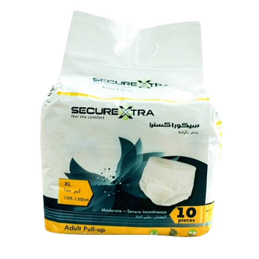 SECUREXTRA - XL - Pull Up Diapers - 109 - 150 cm- 10 pieces