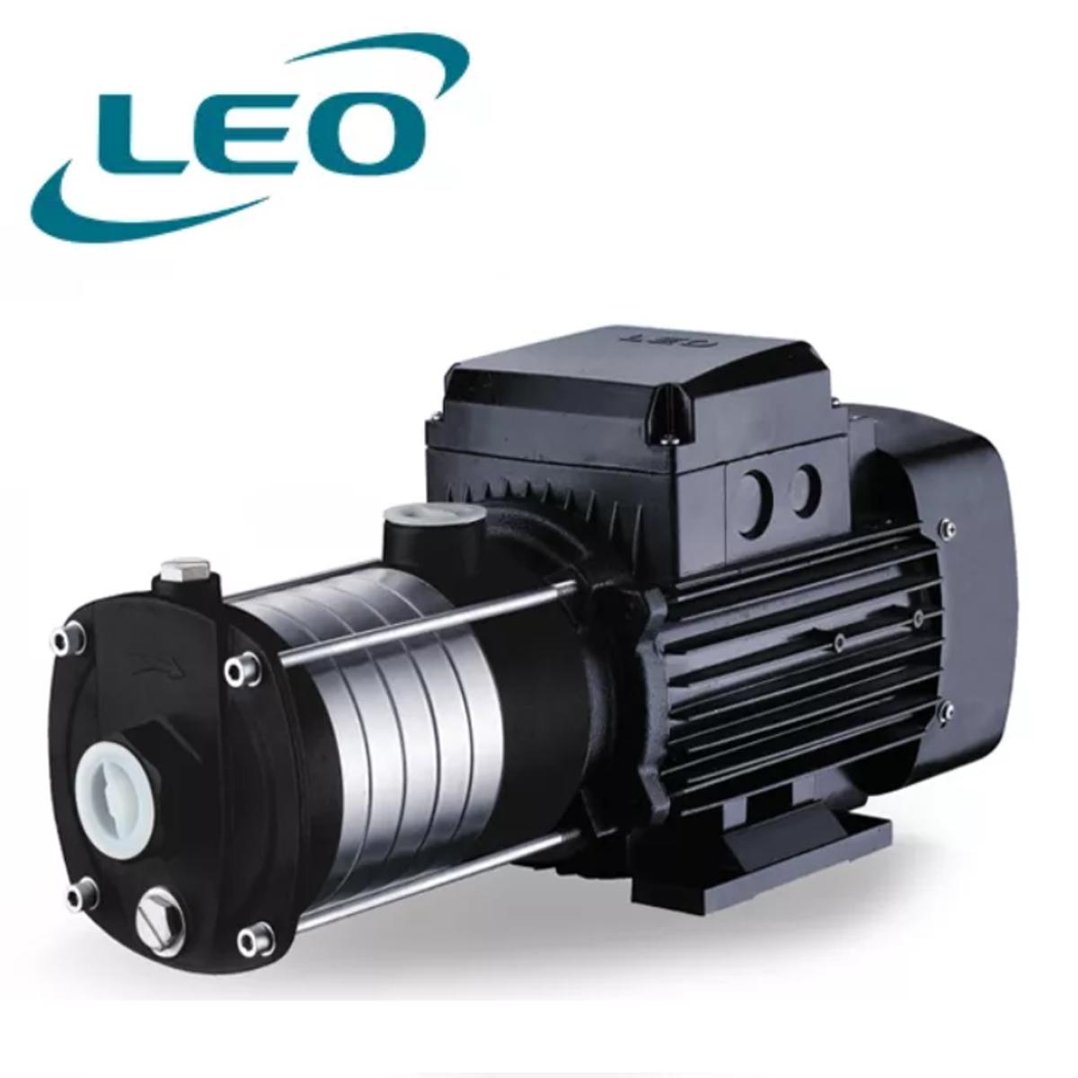 LEO - ECHM10-50 - 2200W - 3.0 HP - Stainless Steel Multistage Centrifugal Pump- 220V~240V SINGLE PHASE- SIZE:- 1 1-2" X 1 1-4"- European STANDARD