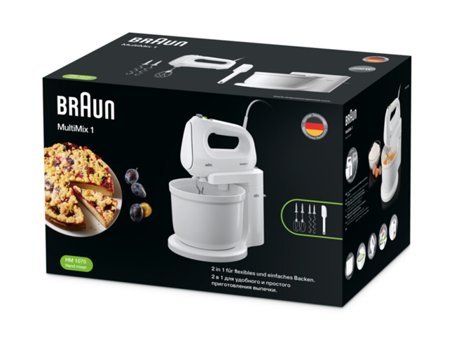 Braun - MultiMix 1 - Hand & Bowl Mixer - HM1070