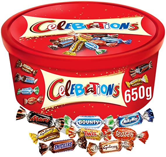 Mars Celebrations - Chocolate Bar Tubs - 550 gm