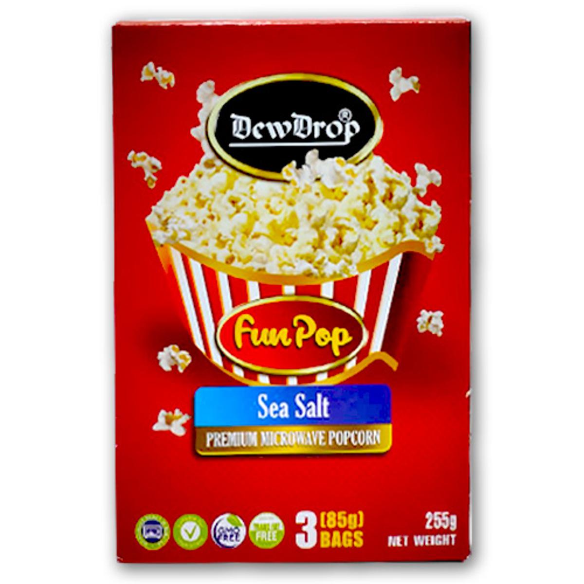 Dewdrop - Popcorn 3In1 Box 255Gm Sea Salt- Pack Of 14