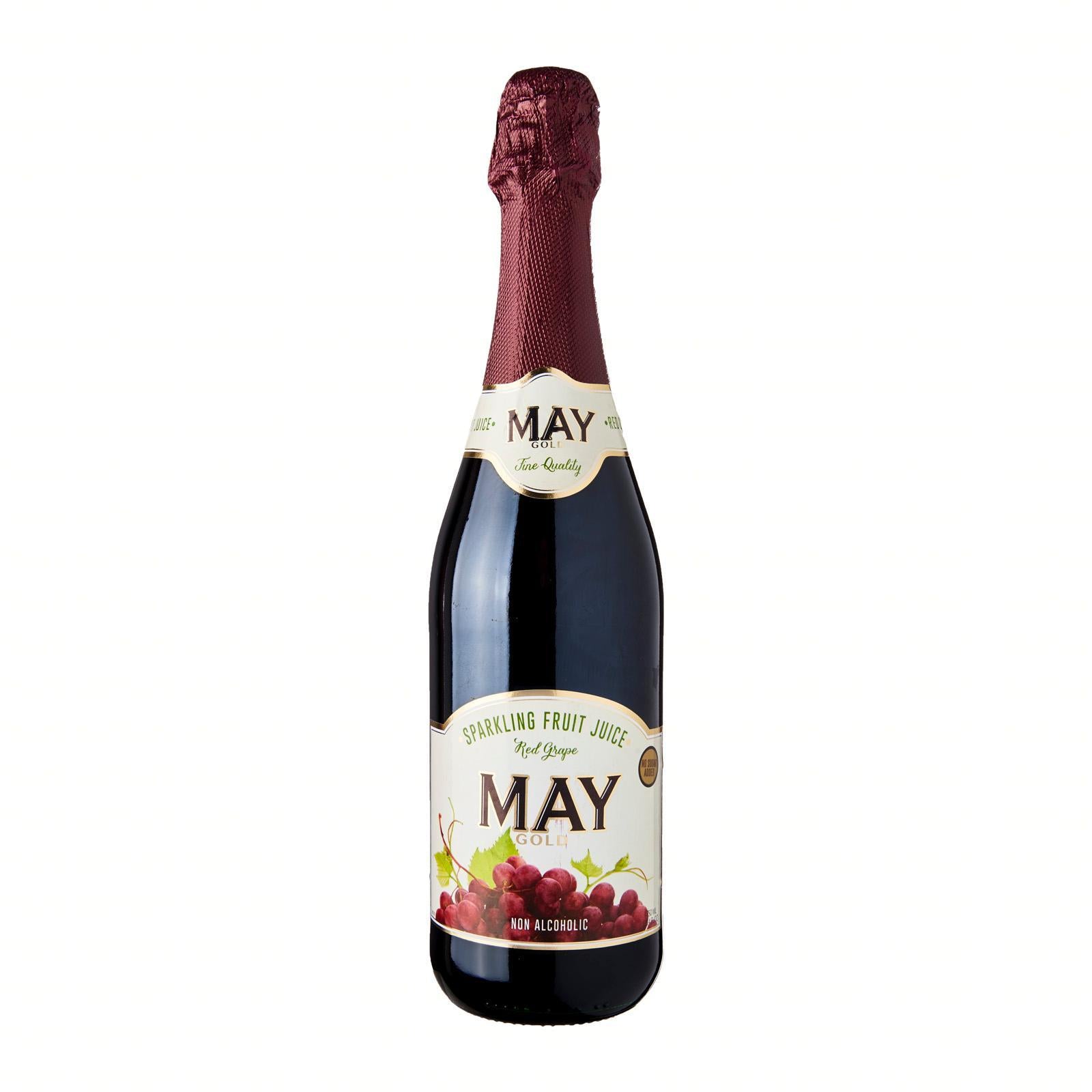 May Gold - Sparkling Fruit Juice - Red Grape Juice - 750 ML