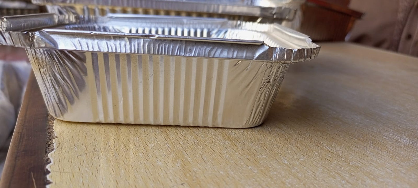 JB - F1 Aluminum Container with Lid - Pack of 100