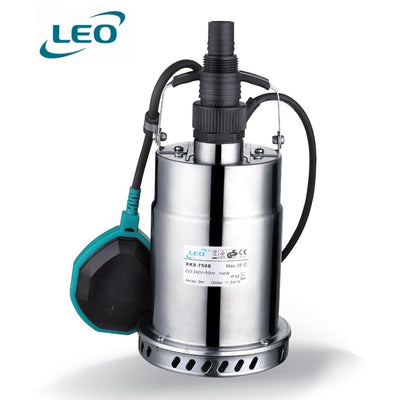 LEO - XKS-400S - 400 W - 0.5 HP  Stainless Steel Clean Water Submersible Pump With FLOAT SWITCH FOR AUTOMATIC OPERATION- European STANDARD Water Pump