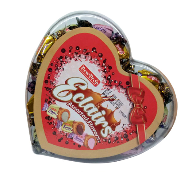 Dewdrop - Eclairs Giftbox Heart 292Gm (New) Assorted- Pack Of 12