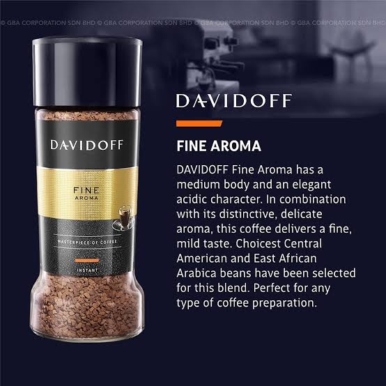 DAVIDOFF INSTANT COFFEE - 100GM - Fine Aroma