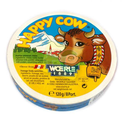 Happy Cow - Triangle Processed Cheese - 8Pcs - 120 gm