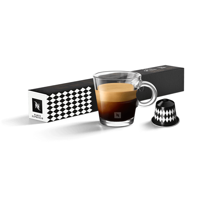 Nespresso - World Explorations - Paris Espresso - Coffee Capsule - Sleeve Of 10