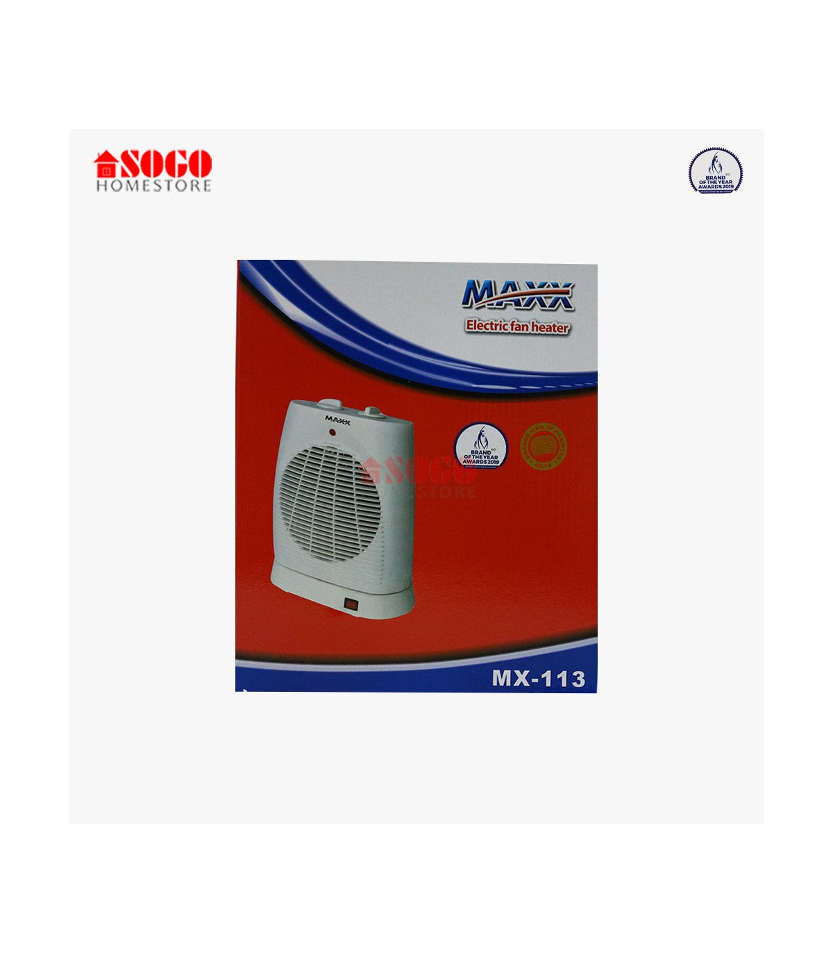 MAXX - Electric Fan Heater (MX-113) - No Warranty