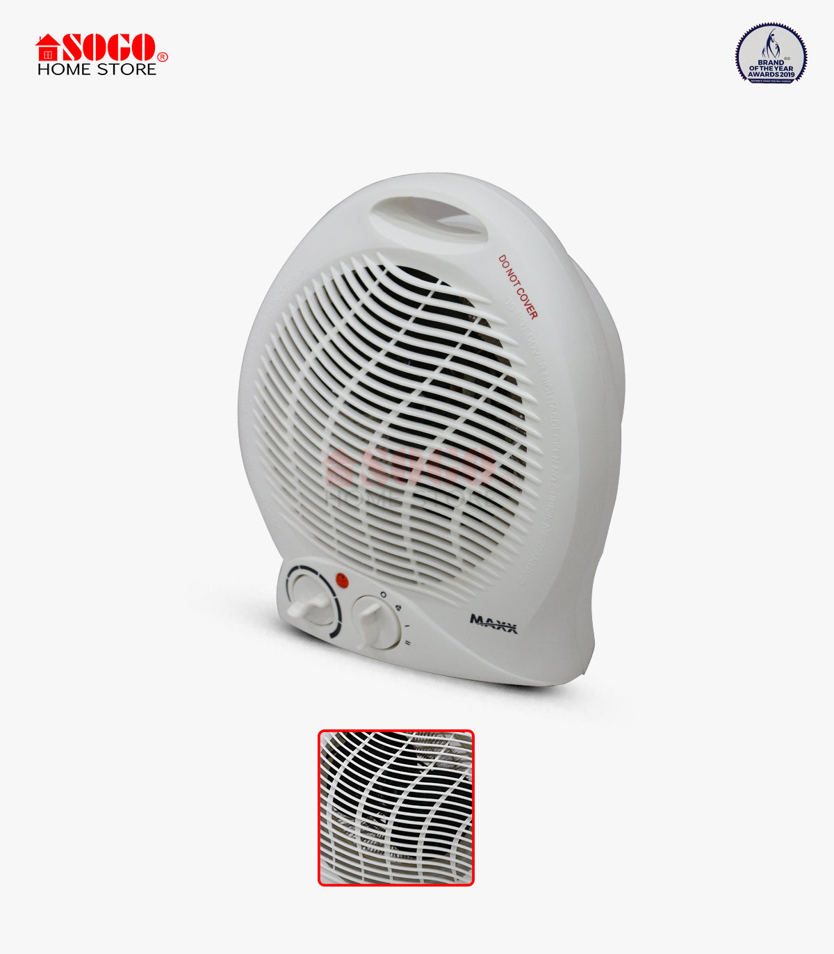 MAXX - Electric Fan Heater (MX-117) - No Warranty