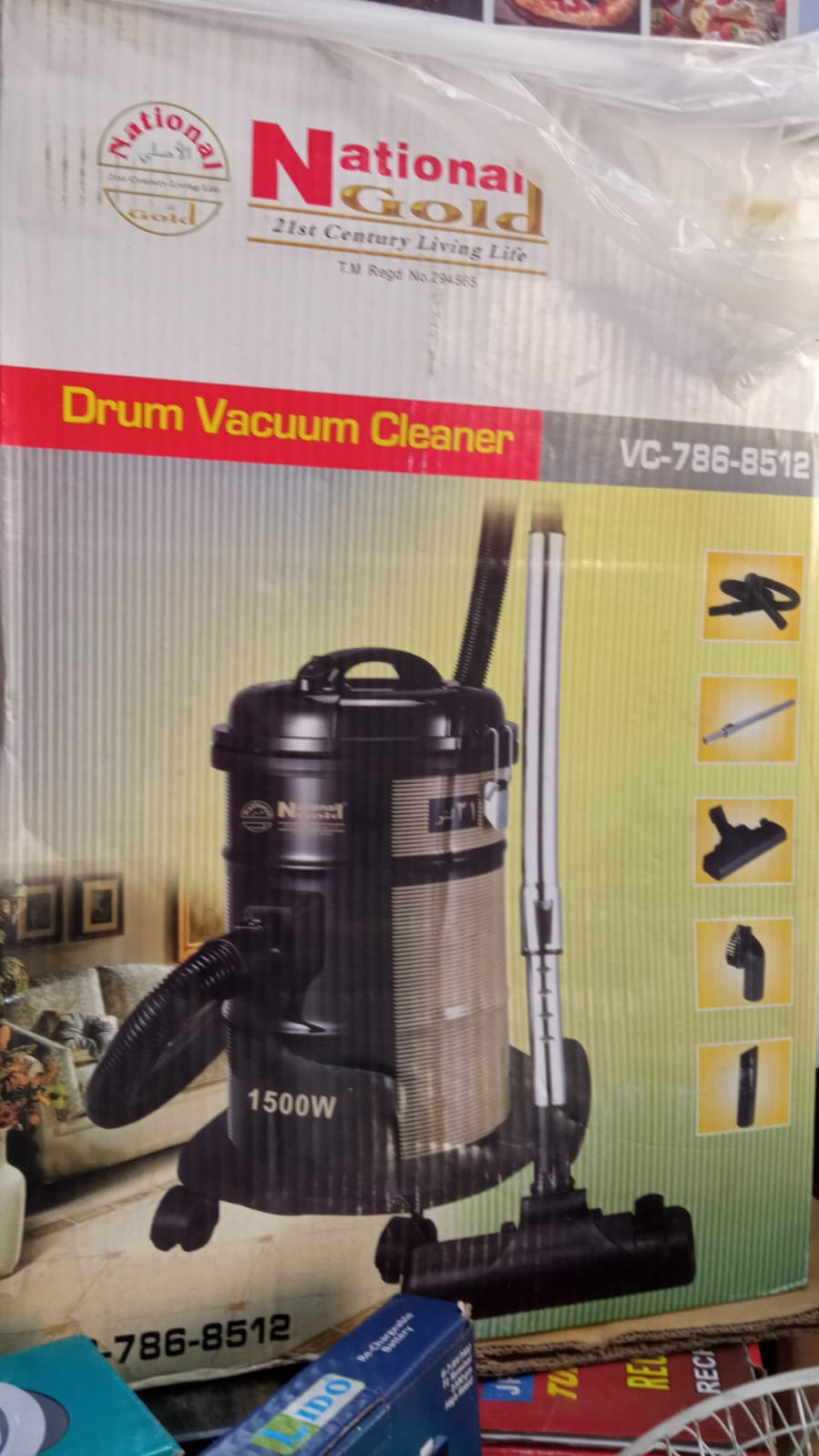 National Gold - Drum Vacuum Cleaner - VC-786-8512 - With Warranty