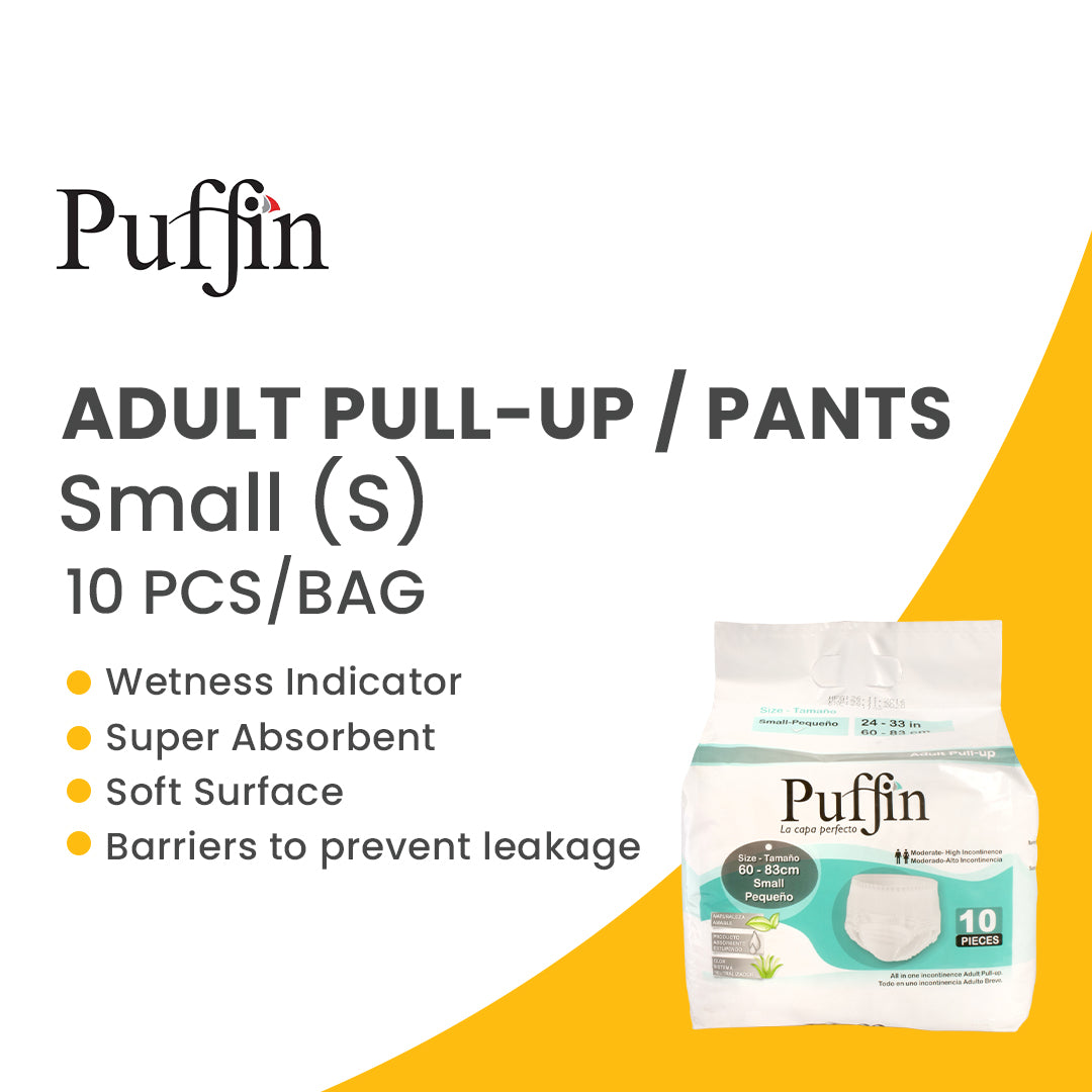 PUFFIN - Pull Up Diapers - Small - 60 - 83 cm- 10 pieces