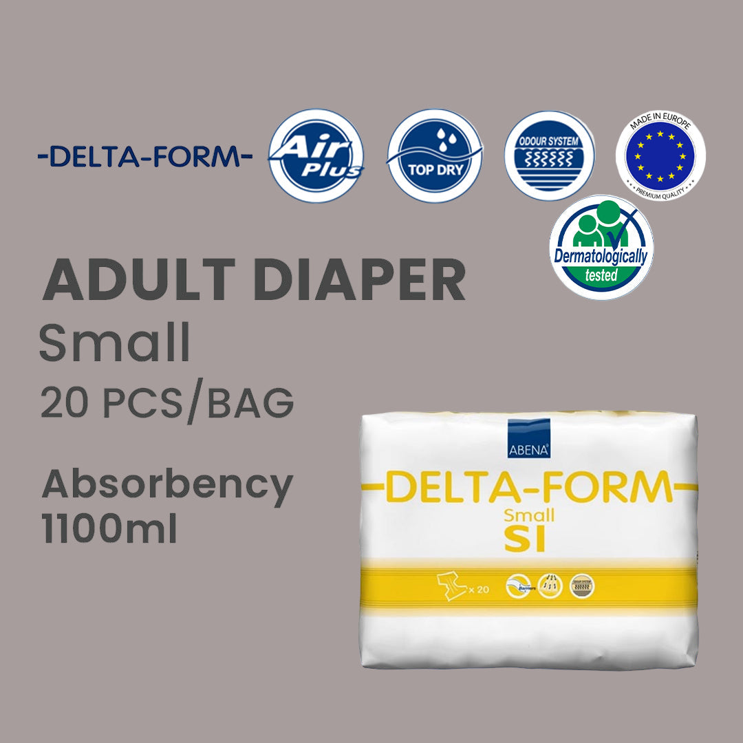 DELTA- SLIP ( Previously Form Premium) - Adult Diaper - Small - 60 cm (24") - 85 cm (34") - 28 pieces