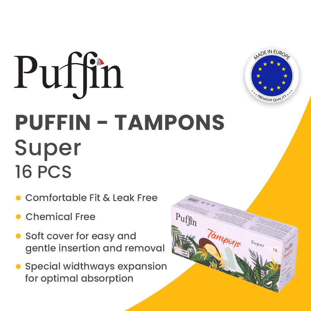 Puffin Tampons Super-Tampons-16 pcs