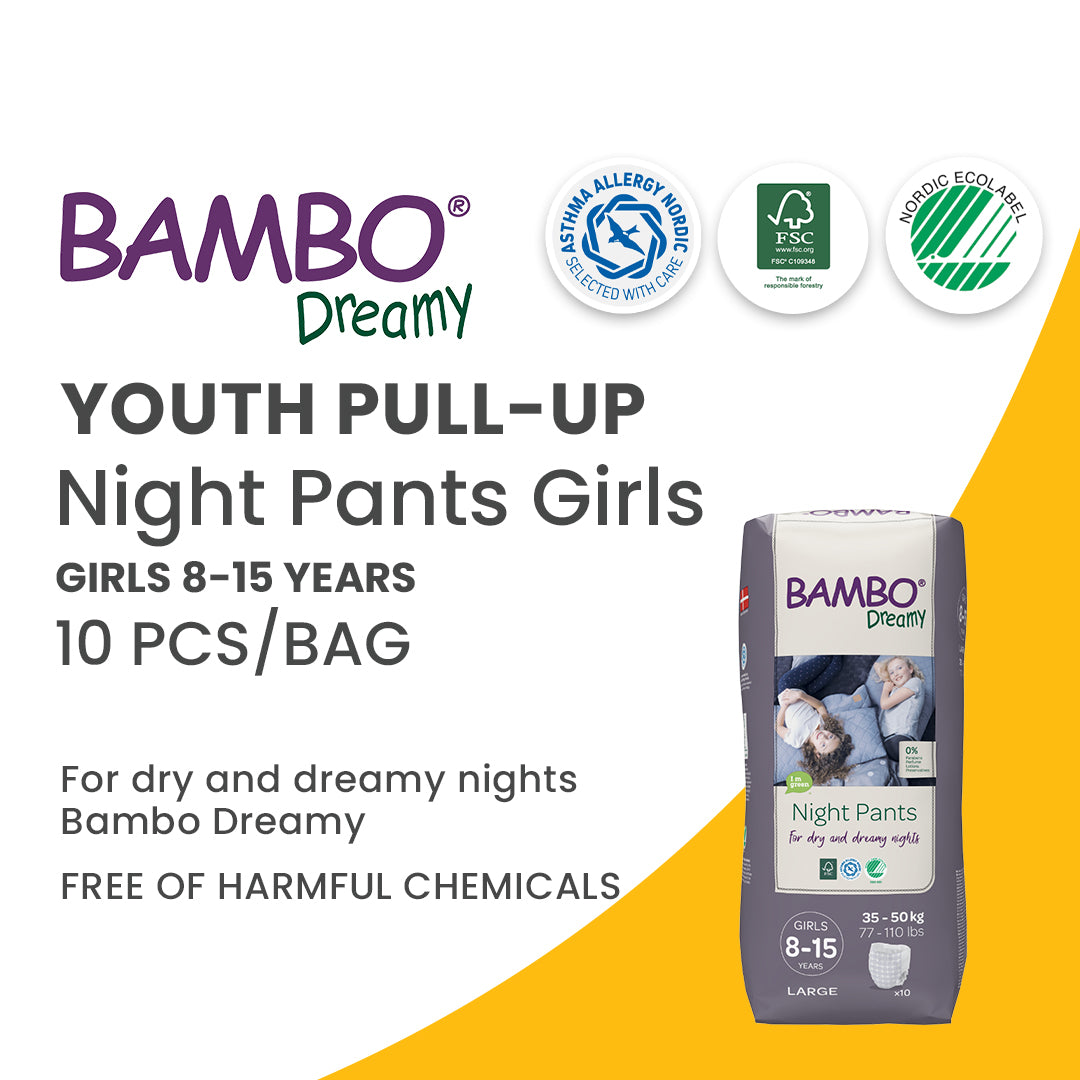 Bambo Dreamy Night Pants - Girls - 8-15 Years/35-50kgs - 10 pieces