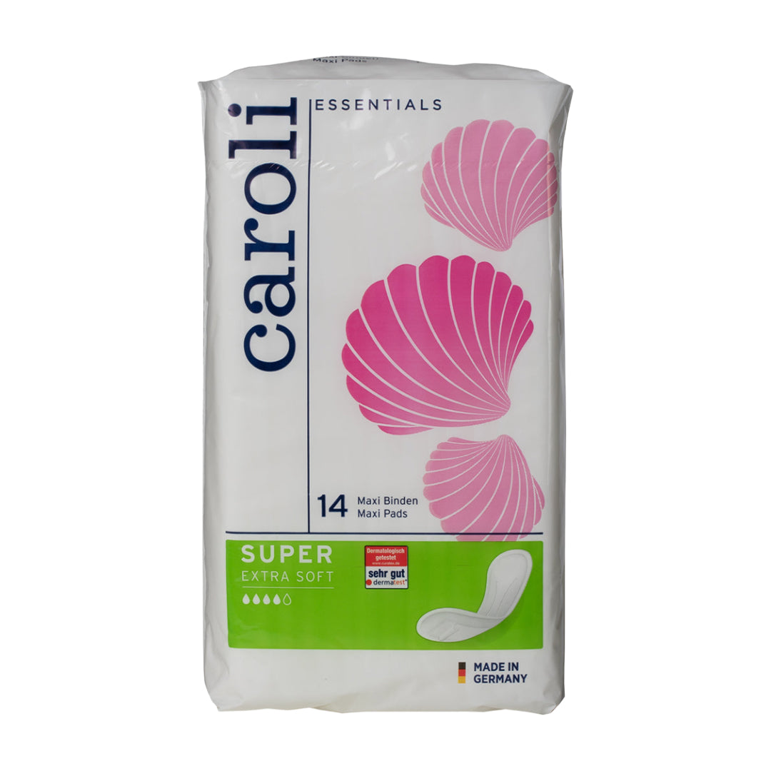 Caroli Maxi Sanitary Pads - Maxi Super - 92 x 280 mm-14 pcs