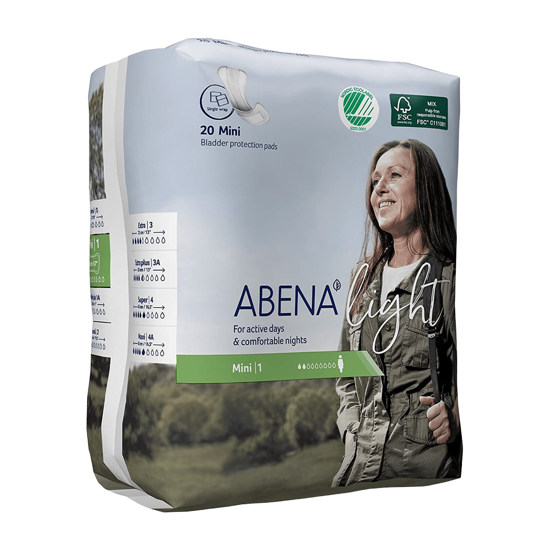 Abena Light - Mini - 3-in-1-Pads - 22 x 10 cm-20 pcs