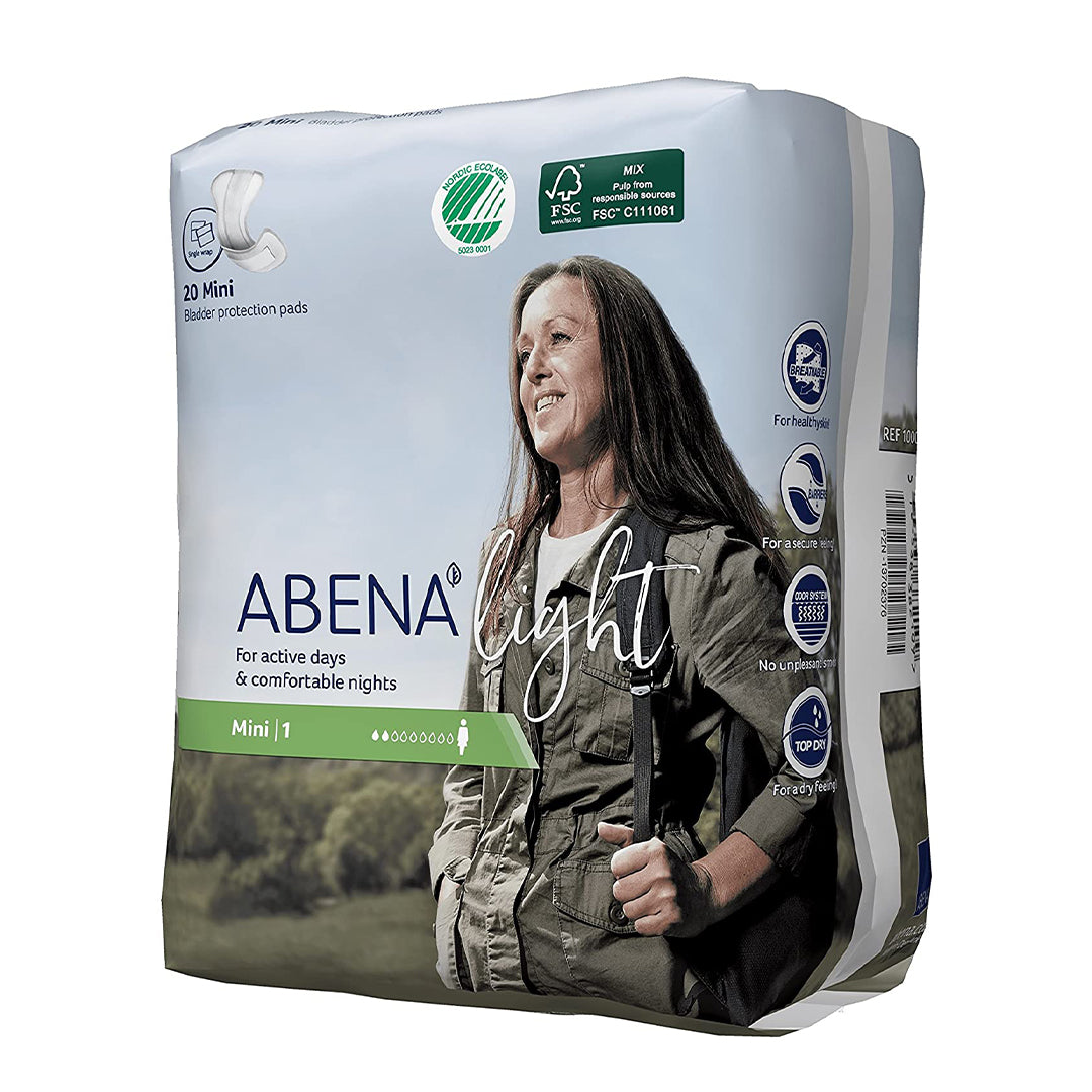 Abena Light - Mini - 3-in-1-Pads - 22 x 10 cm-20 pcs