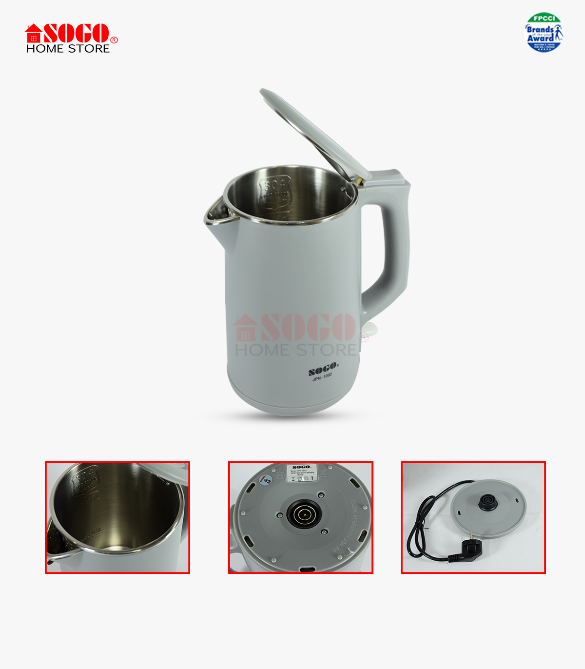 Sogo - Electric Kettle - JPN-1002 - 1.75L