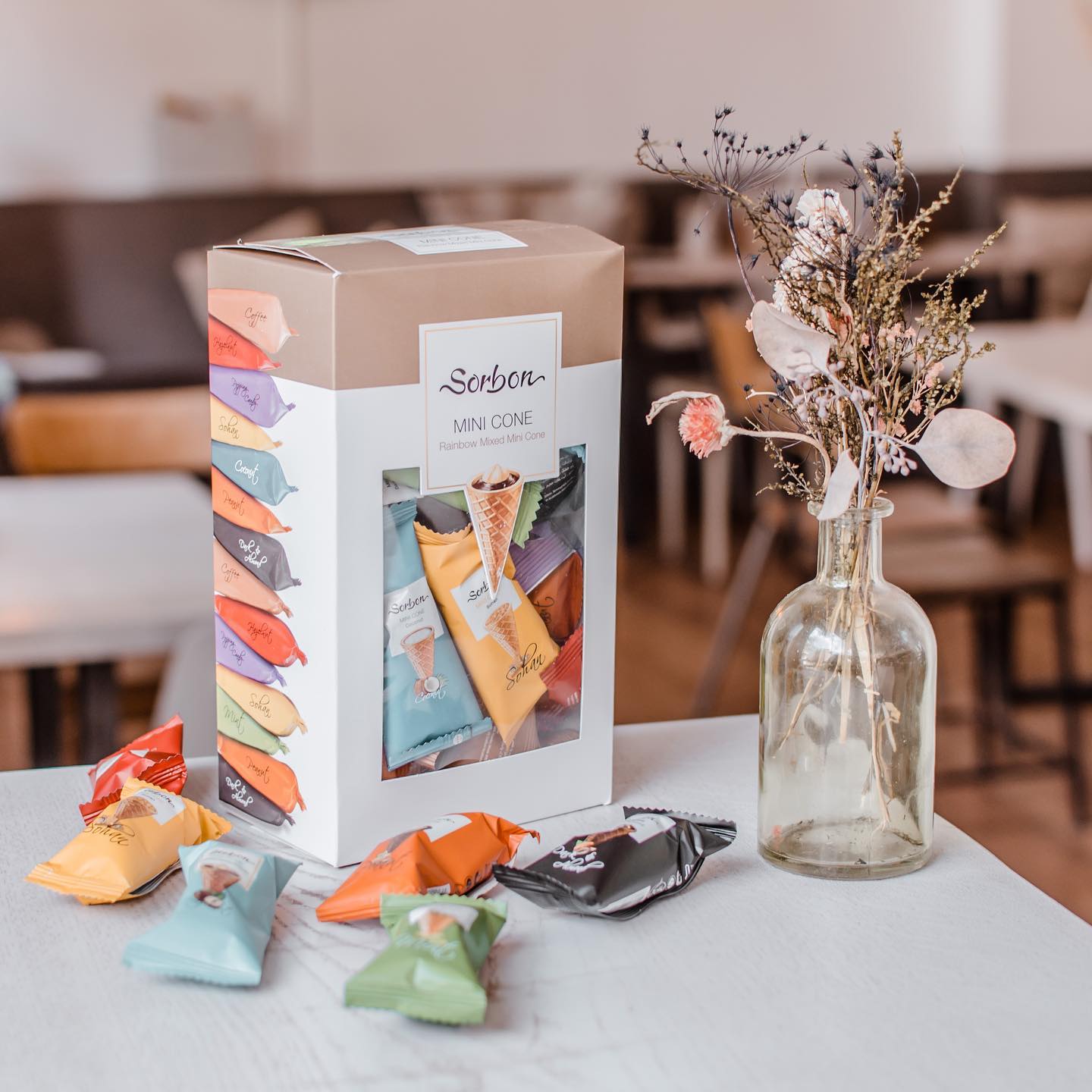 Sorbon - Mini Chocolate Cone - 8 Flavours - ~29 Pcs